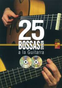 ADRIAN SANTOS: 25 BOSSAS NOVAS A LA GUITARRA (BOOK/CD/DVD) +DVD