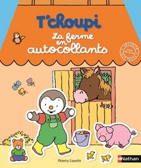 T'choupi la ferme en autocollants