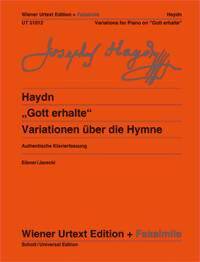 VARIAZIONI SULL'INNO GOTT ERHALTE (HOB III/7II) PIANO
