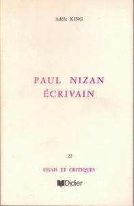 PAUL NIZAN, ECRIVAIN