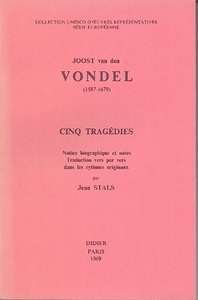 JOOST VAN DEN VONDEL (1587-1679) - CINQ TRAGEDIES