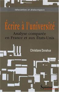 Écrire à l'université analyse comparée, France-États-Unis