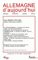 ALLEMAGNE D'AUJOURD'HUI, N 165/JUIL.-SEPT. 2003
