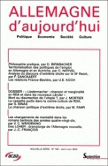 ALLEMAGNE D'AUJOURD'HUI, N 160/AVR.-JUIN 2002