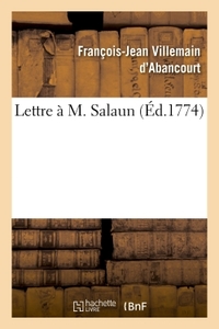 LETTRE A M. SALAUN