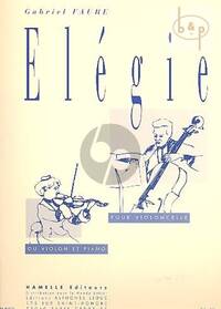 ELEGIE POUR VIOLONCELLE OU VIOLON ET PIANO