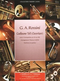 ROSSINI CAENS GUILLAUME TELL OUVERTURE 4 TRUMPETT SCORE/PARTS TROMPETTE