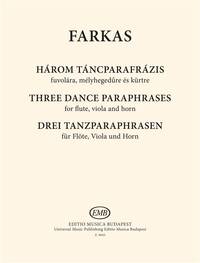 DREI TANZPARAPHRASEN MUSIQUE D'ENSEMBLE