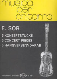 5 KONZERTSTUCKE FUR GITARRE GUITARE