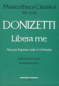 LIBERA ME ORATORIUM PIANO SCORE