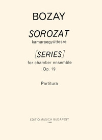 SERIE FUR KAMMERENSZLE OP. 19 (FUVOLA, OBOA, KLAR MUSIQUE D'ENSEMBLE