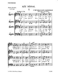 TWO FOLKSONGS CHANT