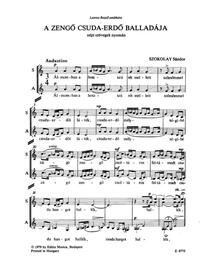 A ZENGO CSUDAERDO BALLADAJA TO FOLK TEXTS CHANT