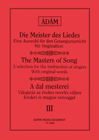 DIE MEISTER DES LIEDES III BRAHMS,CORNELIUS,FRANZ CHANT