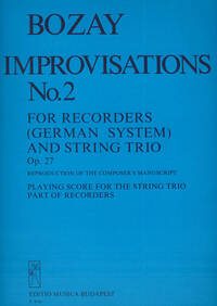 IMPROVISATIONS NR. 2 MUSIQUE D'ENSEMBLE