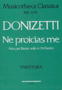 NE PROCIAS ME ORATORIUM SCORE