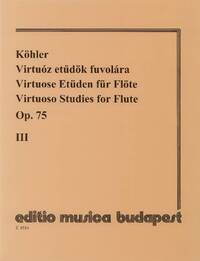 VIRTUOSE ETUDEN FUR FLOTE 3 FLUTE TRAVERSIERE