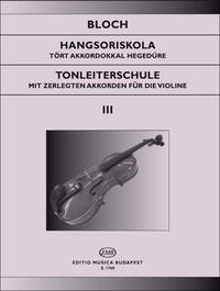 TONLEITERSCHULE III OP. 5 MIT ZERLEGTEN AKKORDEN VIOLON