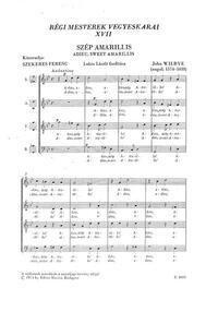 OLD MASTERS' MIXED CHORUSES V17 CHANT