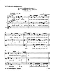 TAVASZI MADRIGAL CHANT