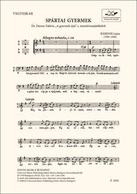 SPARTAI GYERMEK. FROM THE MYSTERY-PLAY  CHANT