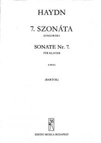 SONATA NO.7 E MINOR PIANO