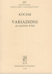 VARIAZIONI FUR BLASERQUINTETT MUSIQUE D'ENSEMBLE