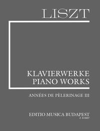 ANNEES DE PELERINAGE BAND 3 PIANO
