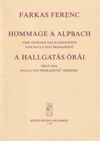 HOMMAGE A ALPBACH VIER GESANGE NACH GEDICHTEN VO CHANT
