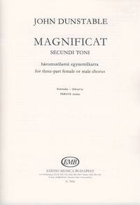MAGNIFICAT SECUNDI TONI FUR DREISTIMMIGE FRAUEN-