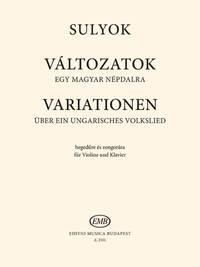 VARIATIONEN UBER EIN UNGARISCHES VOLKSLIED VIOLON