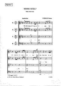 MERRE SZALL? CHANT