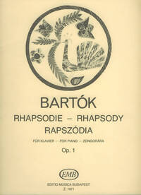 RHAPSODIE OP. 1 ERSTE FASSUNG PIANO