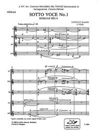 SOTTO VOCE NO.1 CHANT