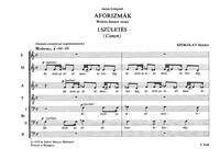AFORIZMAK. SIX MINIATURES CHANT