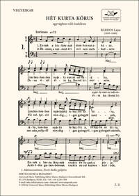 SEVEN SHORT CHORUSES CHANT