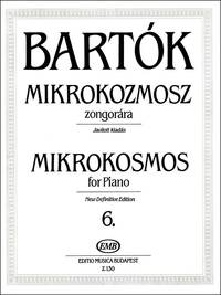 MIKROKOSMOS FOR PIANO 6 PIANO