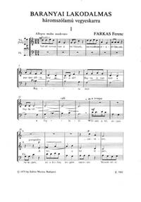 BARANYAI LAKODALMAS. CHANT