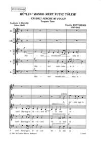 CRUDEL! PERCHE MI FUGGI? CHANT