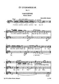 FIVE CHILDREN'S CHORUSES CHANT