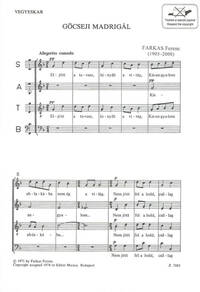 MADRIGAL FROM GOCSEJ CHANT