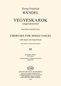 CHORE FUR GEM. STIMMEN III MIT KLAVIERBEGLEITUNG CHANT