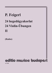 24 VIOLIN-UBUNGEN II IN 24 TONARTEN, MIT BEGLEITU VIOLONS