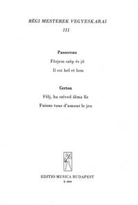 OLD MASTERS' MIXED CHORUSES V3 CHANT