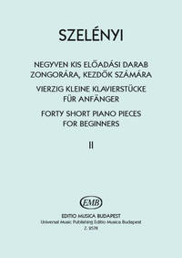 40 KLEINE KLAVIERSTUCKE PIANO