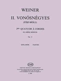 STREICHQUARTETT NR. 2 OP. 13 (FIS-MOLL) MUSIQUE D'ENSEMBLE