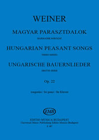 UNGARISCHE BAUERNLIEDER OP. 22 SERIE 3. PIANO