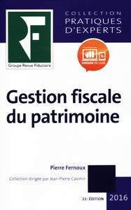 GESTION FISCALE DU PATRIMOINE 2016