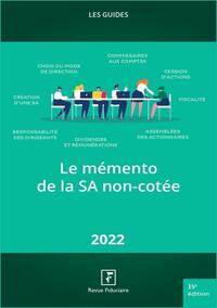 LE MEMENTO DE LA SA NON COTEE 2022