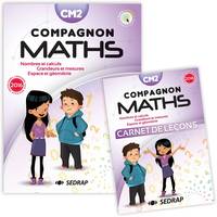 Compagnon maths CM2, Manuel de l'élève + carnet de leçon